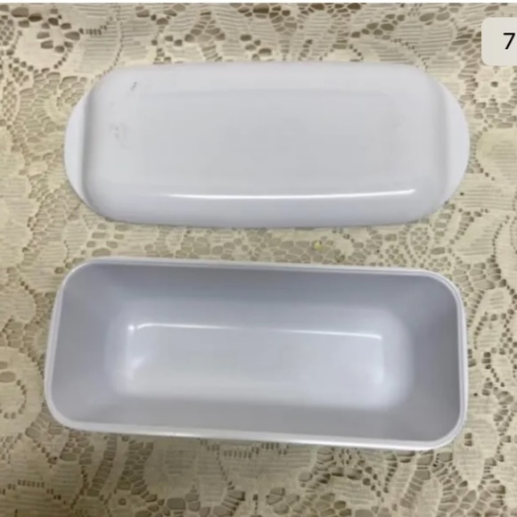 Red Willow Melamine Covered Butter Dish 7.5in L x 3.5in W x 2in H. - Picture 7 of 8